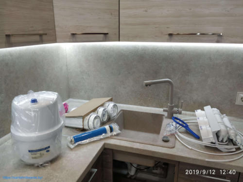 Установка фильтра воды